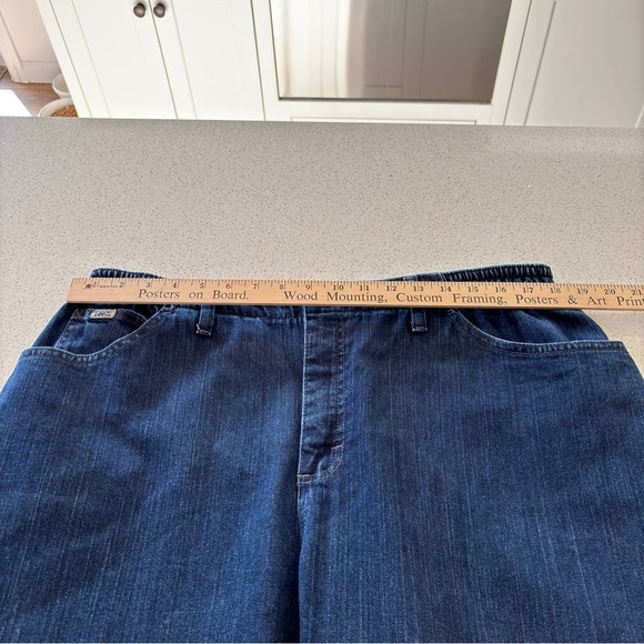 Lee Jeans Womens 18W Petite High Rise Comfort Elastic Waist Tapered Leg Stretch - Picture 9 of 14